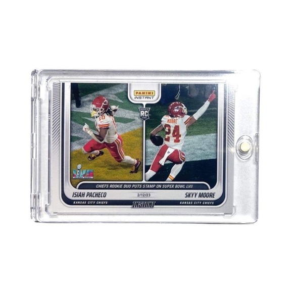 2022 Panini Instant Isiah Pacheco/Skyy Moore SUPER BOWL LVII KC #275 RC 1/1084 - Picture 2 of 13